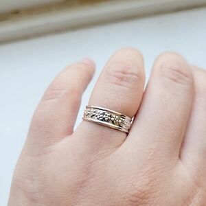 Classic Dainty Silver Flower Floral Ring Band & Toe Ring